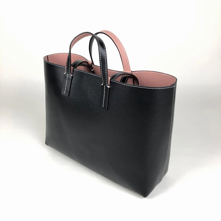 Weekend Style Womens Navy Leather Shoulder Tote Bags Best Tote Handbag Shopper Bags Purse for Ladies