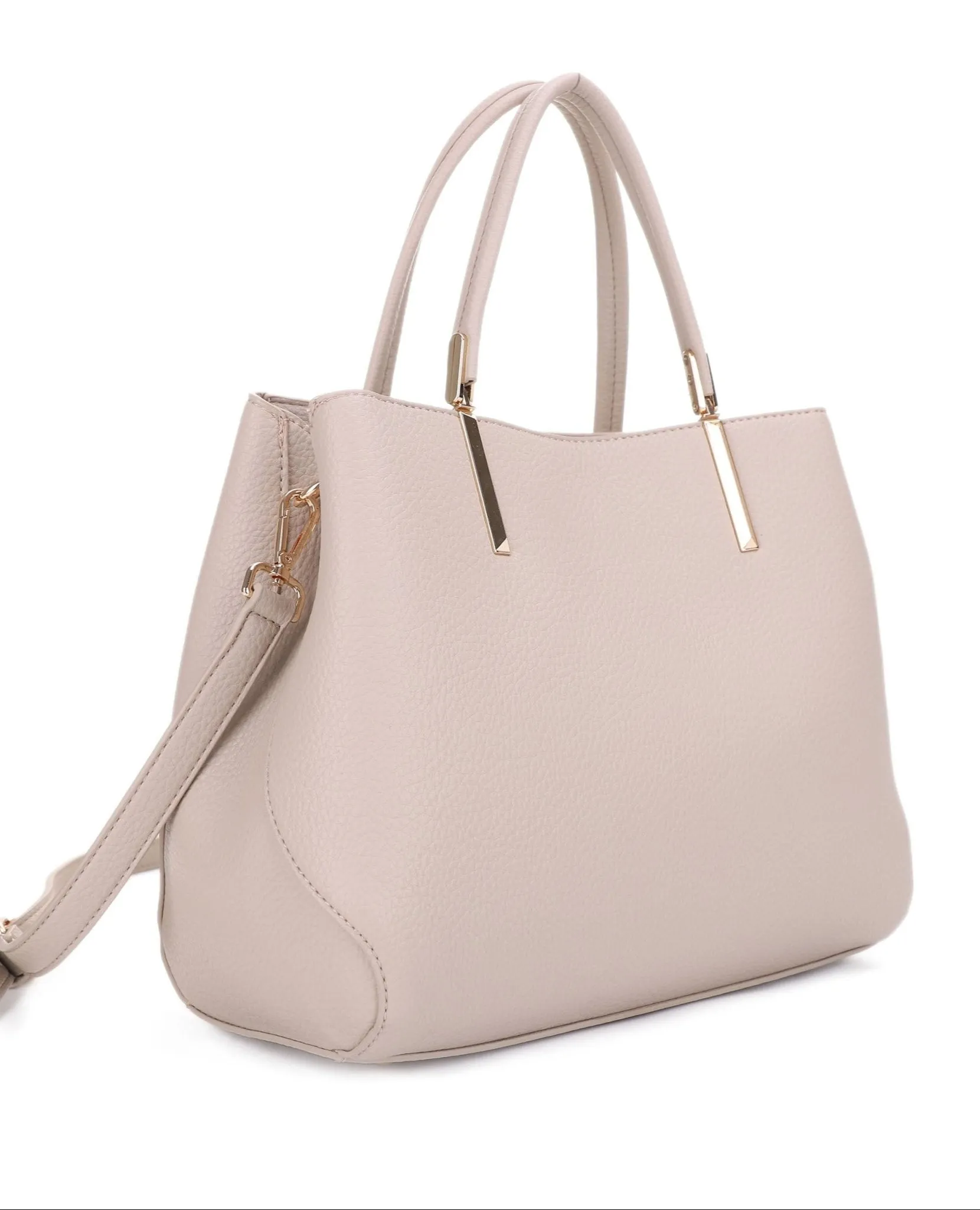 Ensures you can keep your essentials close by without the bulk FC20612 Josette Tapered Multi Compartment Satchel/Crossbody Bag