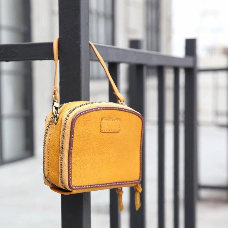 Handmade Women's Leather Shoulder Clutch Purse Handbag Crossbody Bag Clutch Purse Lightweight Bag