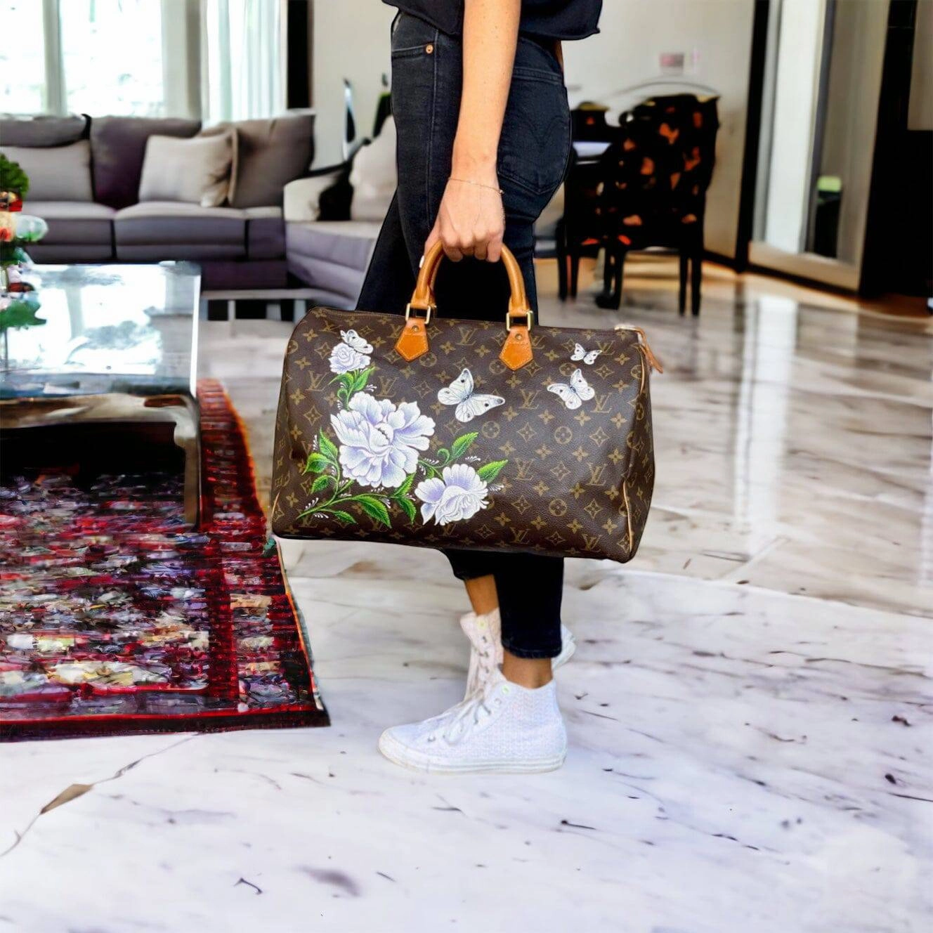 Floral Butterflies Compact Versatility Outdoor Comfort