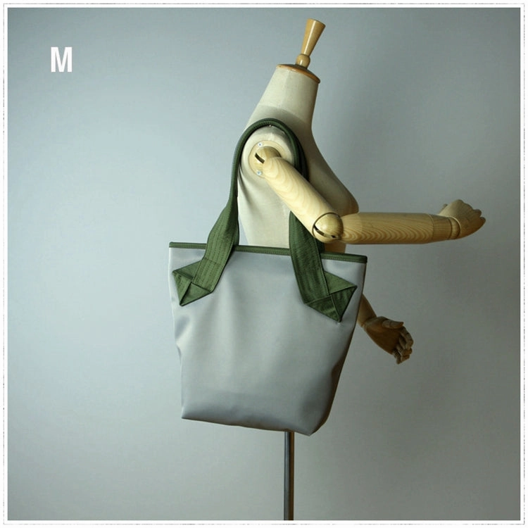 Practical Fashion Lightweight Design Womens Light Gray Nylon Shoulder Tote Bags Best Light Gray Nylon Tote Handbag Shopper Bags Purse for Ladies