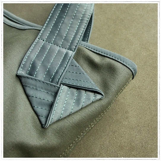 Womens Light Gray Nylon Shoulder Tote Bags Best Light Gray Nylon Tote Handbag Shopper Bags Purse for Ladies Functional Design