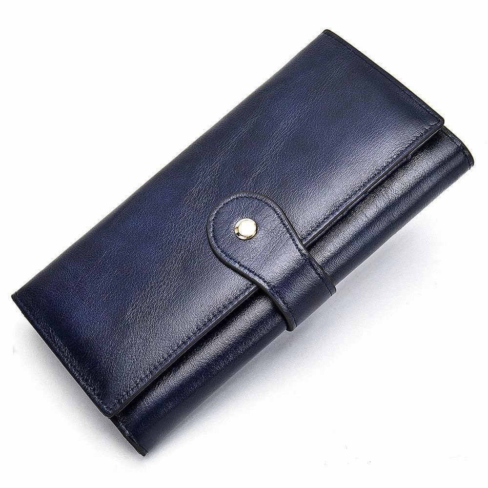 Functional Simplicity Full Grain Leather Wallet For Women, Ladies Fashion Leather Purse, Valentines Day Gift For Her