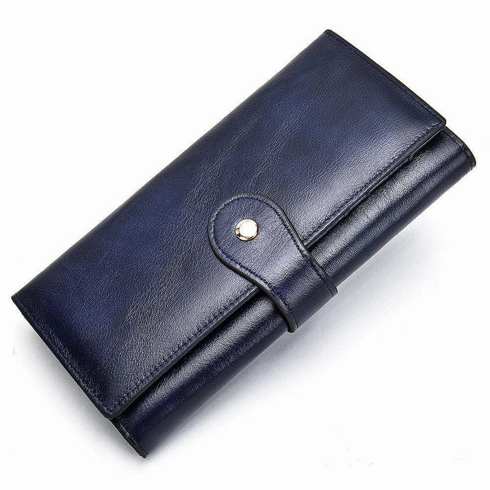 Full Grain Leather Wallet For Women, Ladies Fashion Leather Purse, Valentines Day Gift For Her Durable Beauty
