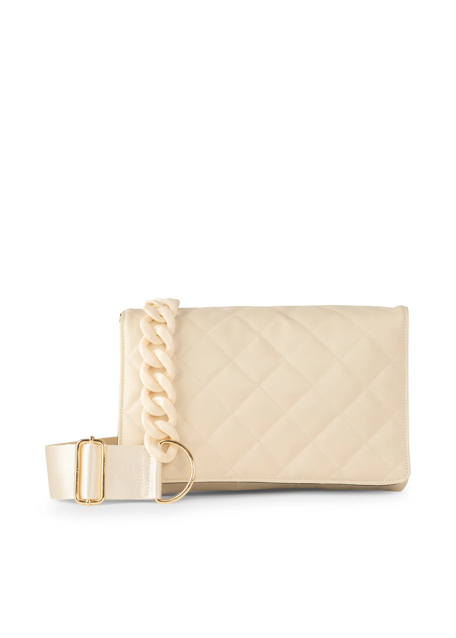 Sleek and elegant design fits perfectly with any attire Elegant City Fashion Lexi Vanilla Crossbody