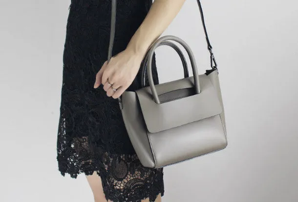 Fashion Forward Genuine Leather handbad shoulder bag blue black for women leather shopper bag