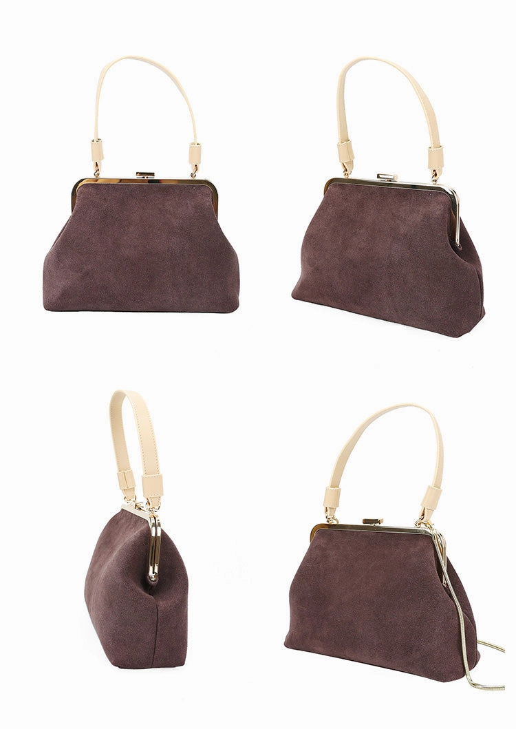 Stylish LEATHER WOMENs Frame Handbags SHOULDER BAGs Purse FOR WOMEN Lightweight Feel Urban Essential