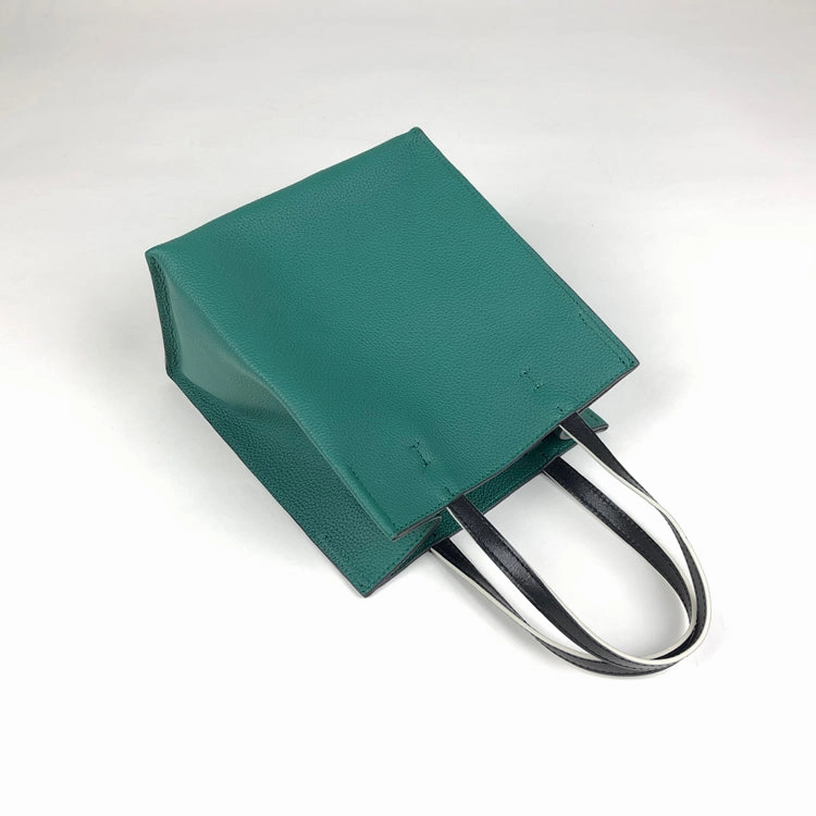 Lightweight Style Cute Womens Red Leather Tote Bag Best Tote Handbag Small Shopper Bag Purse for Ladies