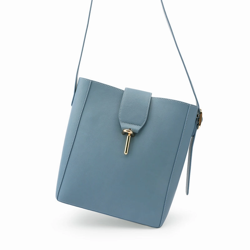 Cute LEATHER Fashion Bucket Bag WOMENs SHOULDER BAG Purses FOR WOMEN Soft Draped Silhouette