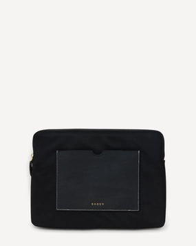 Augusta Laptop Sleeve 13" Black Recycled Nylon Fashion Classic elegant design