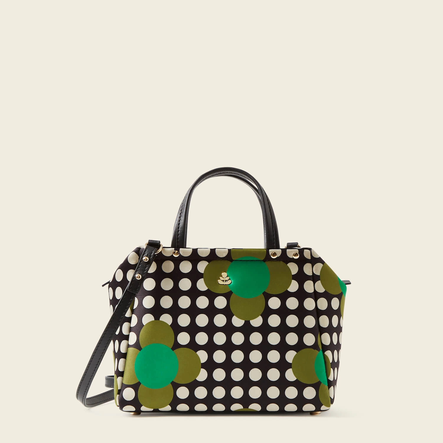 Casual Journey Concertina Crossbody Tote - Jewel Flower Polka Dot