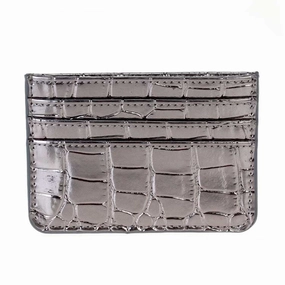 Luxury Feelings Slim Shape GC1076 Tiara Crocodile Skin Slim Cardholder/Wallet