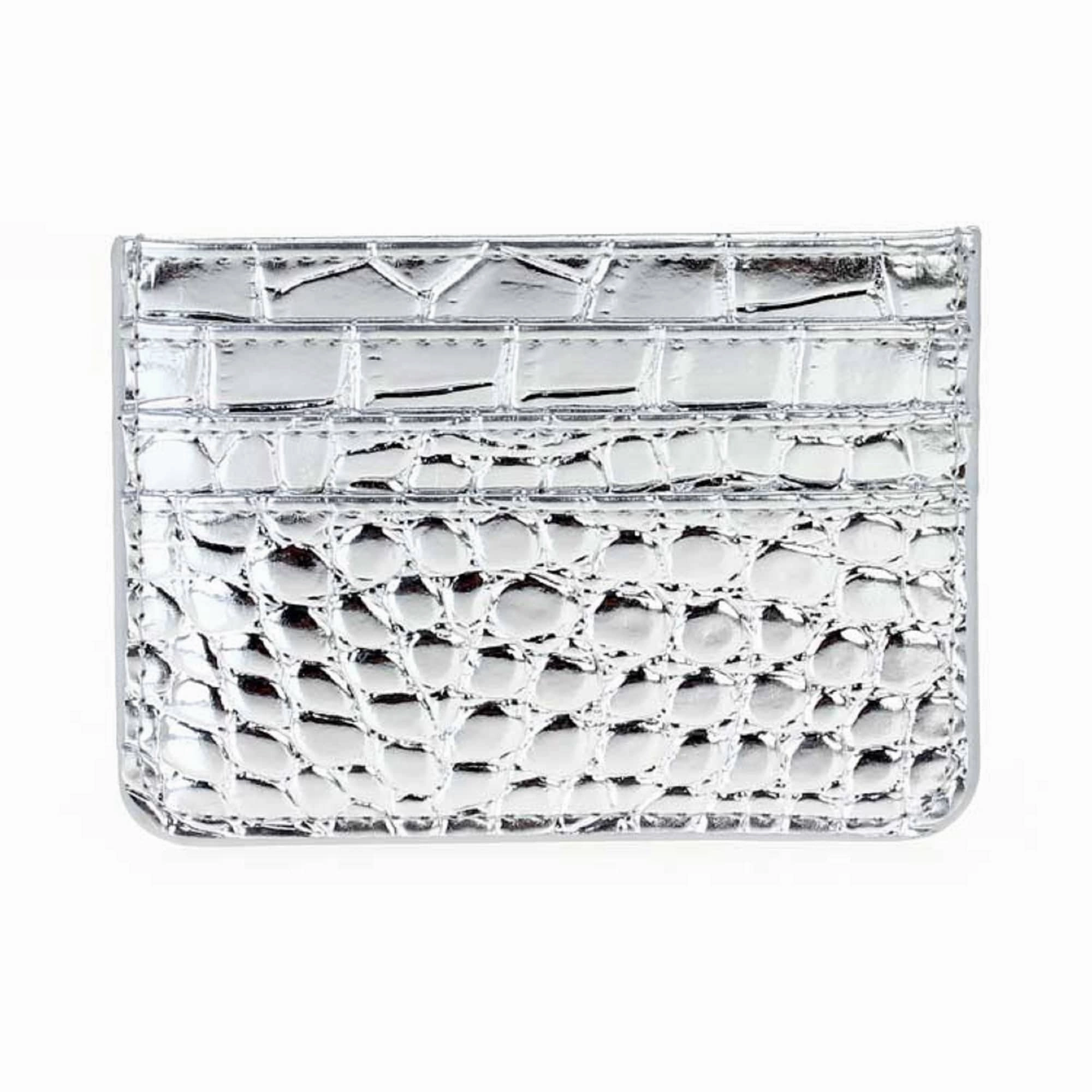 GC1076 Tiara Crocodile Skin Slim Cardholder/Wallet Elegant Geometry Trendy compact purse