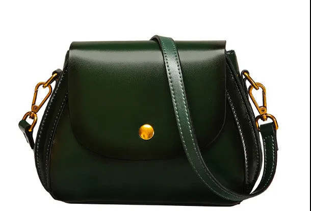 Sleek Utility Street Fashion Genuine Leather crossbody bag shoulder bag for women leather bag