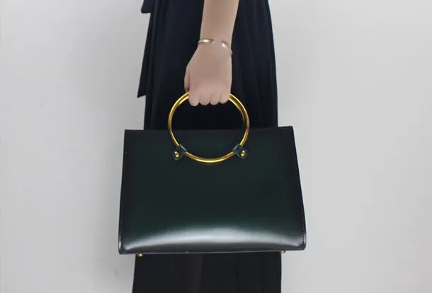 Quality Stitch Street Spirit Genuine Leather handbag  purse shoulder bag black for women leather crossbody bag