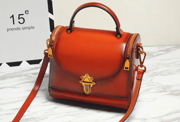 Genuine Leather handbag Womens Fashion shoulder bag for women leather Side bag Luxury Comfort
