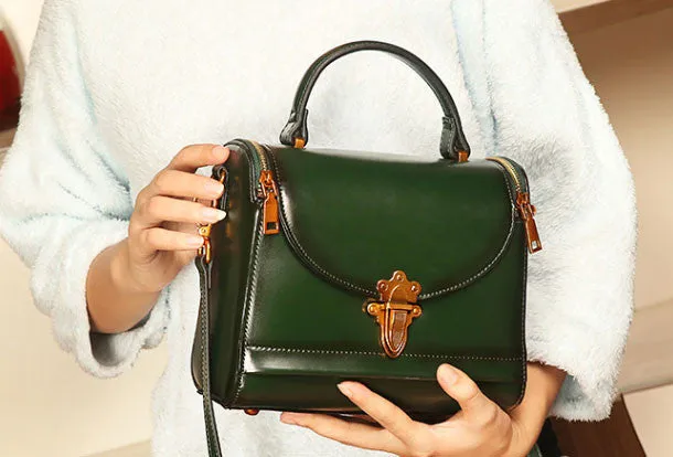 Genuine Leather handbag Womens Fashion shoulder bag for women leather Side bag Luxury Craft