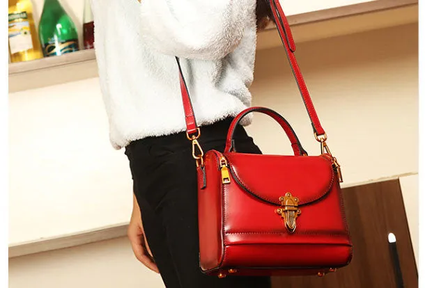 Classic Style Daily Fashion Genuine Leather handbag Womens Fashion shoulder bag for women leather Side bag