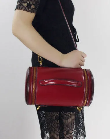 Casual Daily Genuine Leather round bag shoulder bag for women leather crossbody bag