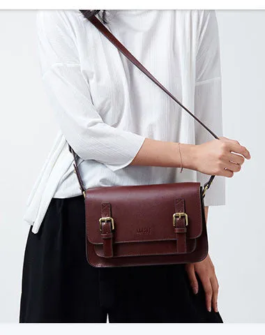 Compact Fit Functional Essential Genuine Leather Satchel bag shoulder bag for women leather crossbody bag