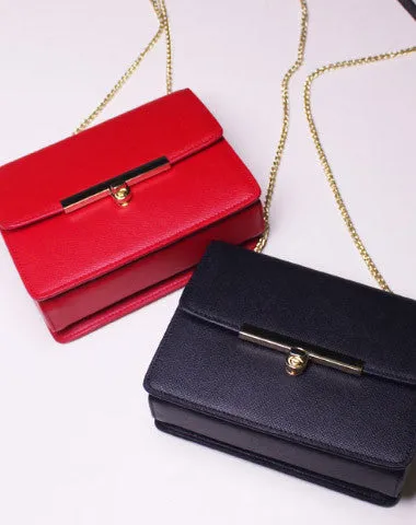 Structured Design Neutral Tone Genuine Leather small phone bag shoulder bag for women leather crossbody bag