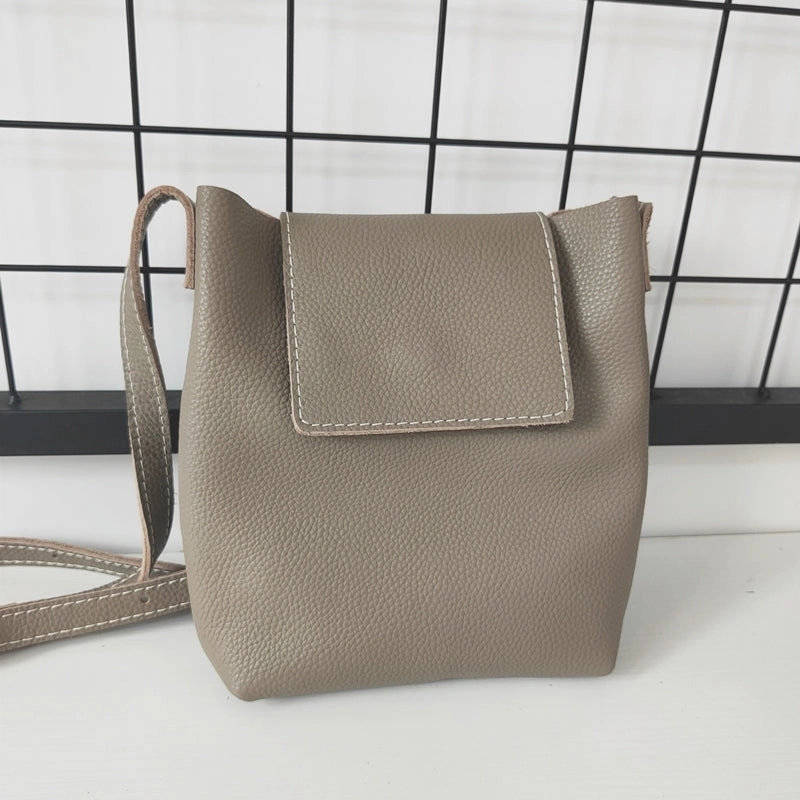 Genuine Black Leather Womens Bucket Brown Side Bag Vertical White Shoulder Bag For Womens Green Leather Crossbody Bag Day-to-Day Bag Modern Appeal