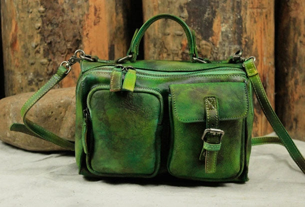 Genuine Handmade Vintage Leather Message Bag Handbag Shoulder Bag Women Leather Purse Modern Craftsmanship Refined Everyday