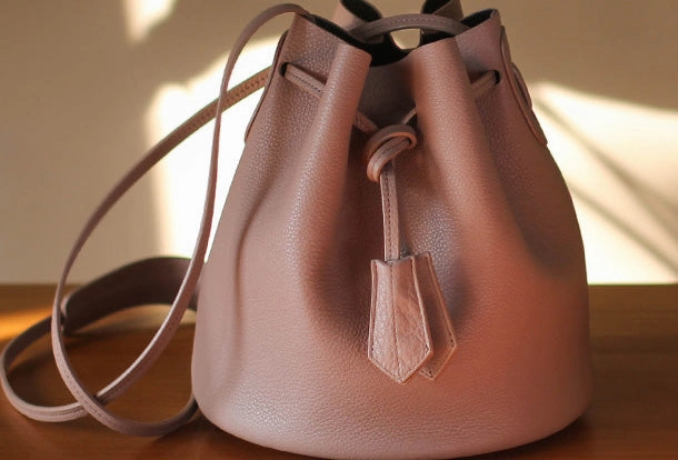 Genuine Leather Bucket Bag Purse Crossbody Bag Shoulder Bag Purse For Women Minimalist City Style Subtle Detailing