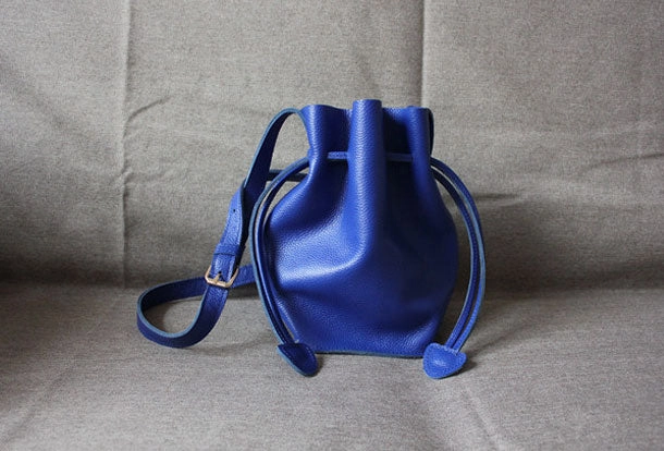 Sleek Everyday Style Genuine Leather Bucket Bag Shoulder Bag Crossbody Bag Handbag Purse For Women