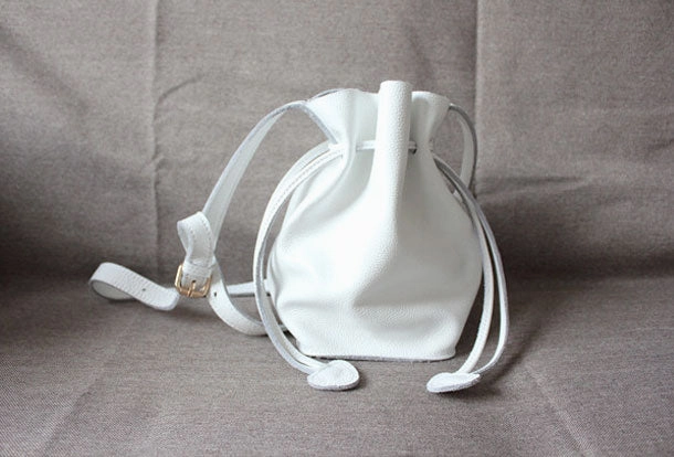 Simple Leather Design Simple Elegant Design Genuine Leather Bucket Bag Shoulder Bag Crossbody Bag Handbag Purse For Women