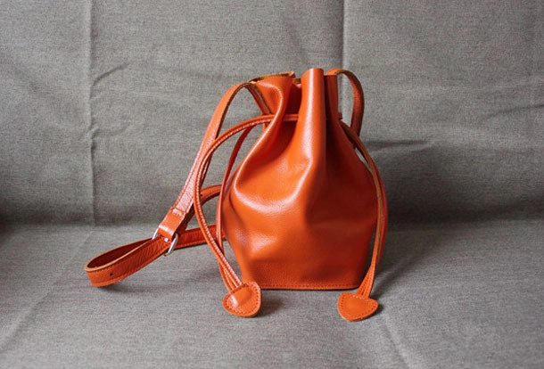 Genuine Leather Bucket Bag Shoulder Bag Crossbody Bag Handbag Purse For Women Comfy Fit Lightweight Essential