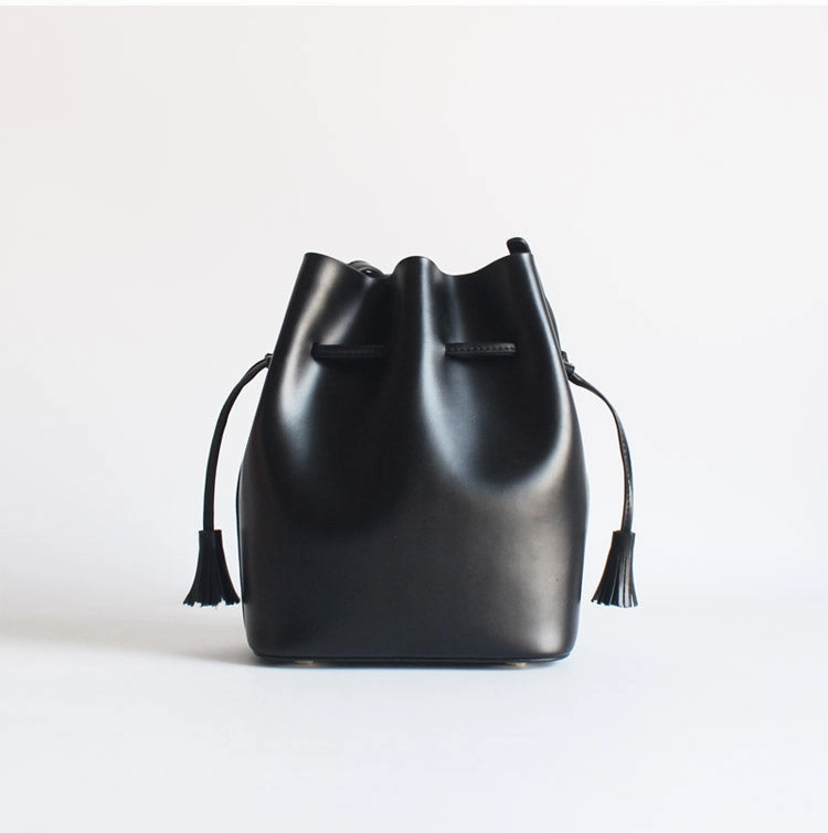 Versatile Outfit Match Genuine Leather bucket bag shoulder bag for women leather crossbody bag
