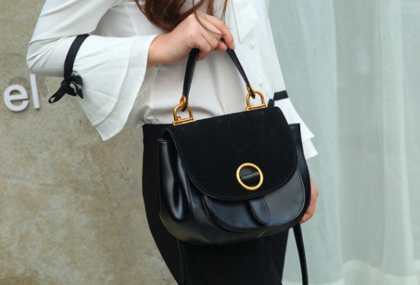 Multi Pocket Trendy Companion Genuine Leather crossbodybag handbag shoulder bag for women leather bag