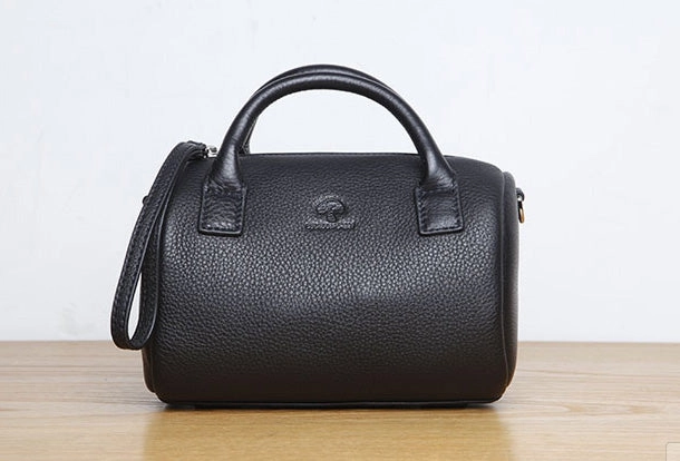 Timeless Inspiration Timeless Structure Genuine Leather Cute Small Handbag Boston Bag Crossbody Bag Shoulder Bag Women Leather Purse