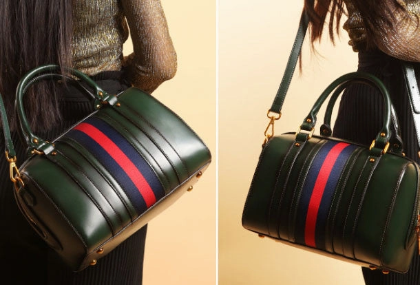 Genuine Leather handbag Boston bag shoulder bag for women leather bag Casual Trend