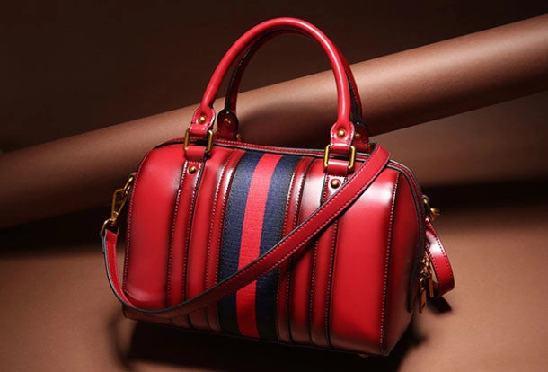 Genuine Leather handbag Boston bag shoulder bag for women leather bag Timeless Utility Versatile Carryall