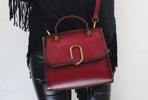 Everyday Carry Genuine Leather handbag purse shoulder bag black for women leather crossbody bag