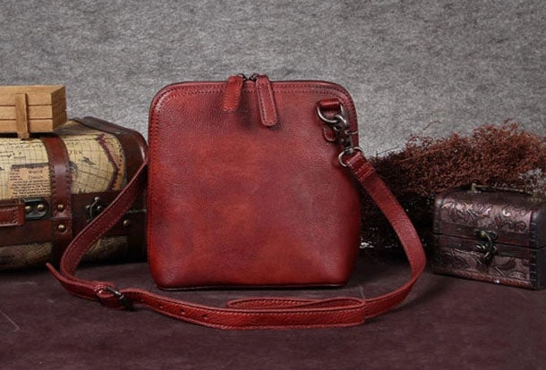 Genuine Leather Handbag Shell Style Bag Crossbody Bag Shoulder Bag Purse For Women Comfort Everyday