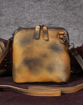 Genuine Leather Handbag Shell Style Bag Crossbody Bag Shoulder Bag Purse For Women Minimal accessory