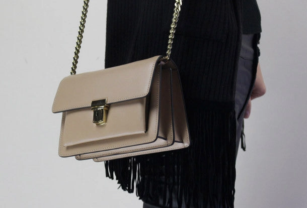 Street Ready Day-to-Day Bag Genuine Leather handbag shoulder bag black red for women leather crossbody bag