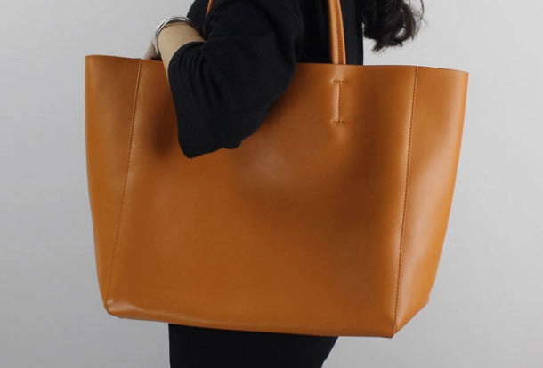 Genuine Leather handbag shoulder bag large tote for women leather shopper bag Travel Companion Everyday Outfit
