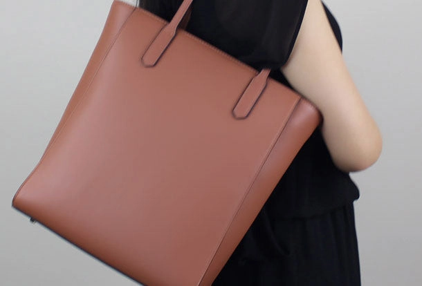 Genuine Leather handbag shoulder bag large tote for women leather shopper bag Quality Focus