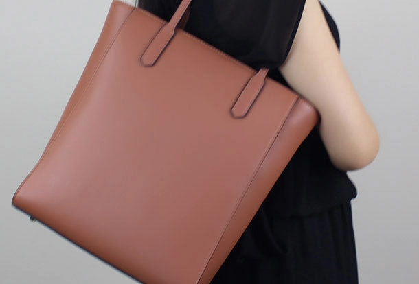 Genuine Leather handbag shoulder bag large tote for women leather shopper bag Workday Style