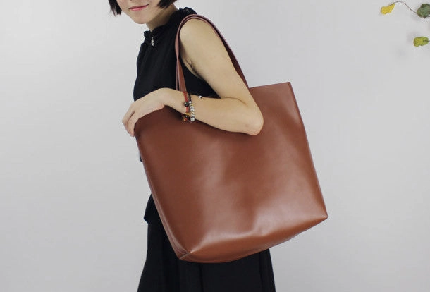 Genuine Leather handbag shoulder bag large tote for women leather shopper bag Casual Modern