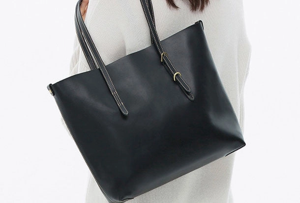 Genuine Leather handbag shoulder bag large tote for women leather shopper bag Practical Craft