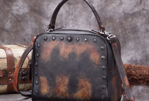 Genuine Leather Handbag Vintage Bag Shoulder Bag Crossbody Bag Clutch Purse For Women Chic Vision