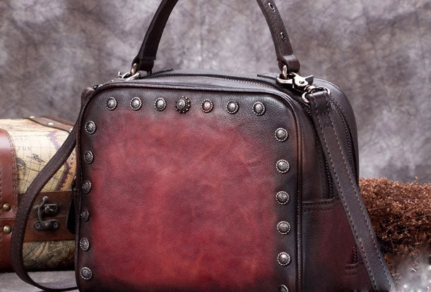 Genuine Leather Handbag Vintage Bag Shoulder Bag Crossbody Bag Clutch Purse For Women Stylish Daily Timeless Look