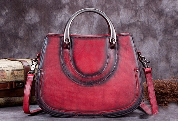 Genuine Leather Handbag Vintage Bag Shoulder Bag Crossbody Bag Purse Clutch For Women Modern Fashion