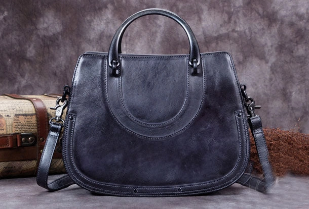 Practical everyday tote Genuine Leather Handbag Vintage Bag Shoulder Bag Crossbody Bag Purse Clutch For Women