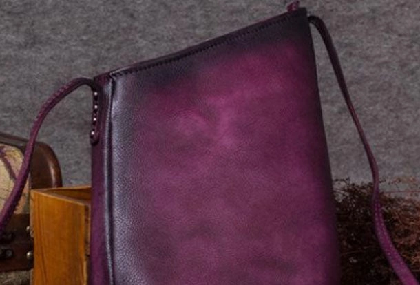 Urban Classic Genuine Leather Handbag Vintage Bucket Bag Crossbody Bag Shoulder Bag Purse For Women